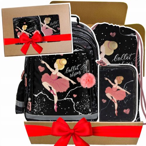 3-in-1 Balletttänzerin Schulrucksack-Set für Mädchen