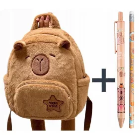   Kinderrucksack mit Kuschelkapibara - Leicht und Praktisch für den Alltag