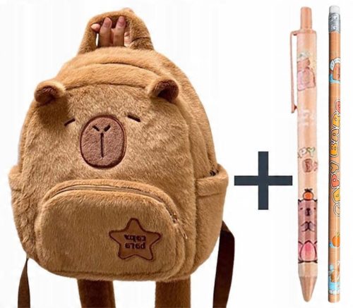 Kinderrucksack mit Kuschelkapibara - Leicht und Praktisch für den Alltag
