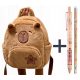 Kinderrucksack mit Kuschelkapibara - Leicht und Praktisch für den Alltag