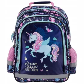   Schulrucksack für Mädchen in der 1. Klasse mit Einhornmotiv von Derform