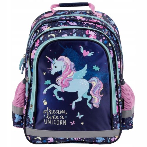 Schulrucksack für Mädchen in der 1. Klasse mit Einhornmotiv von Derform