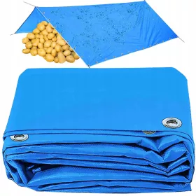   Wasserfeste Verstärkte Plane 6x12m in Blau, ideal für Außen- und Inneneinsatz