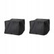 2er Set TOSTERÖ Schutzhüllen für Gartenmöbel - Esstisch Set/schwarz 145x145 cm