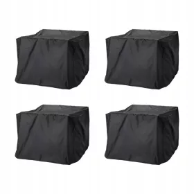   TOSTERÖ Abdeckung für Gartenmöbel - Essgruppen-Schutz, schwarz 145x145 cm