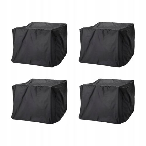 TOSTERÖ Abdeckung für Gartenmöbel - Essgruppen-Schutz, schwarz 145x145 cm