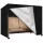 Schutzhülle für Hollywoodschaukel 3-4 Personen, 220x125x170 cm, Schwarz