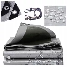   Robuste Abdeckplane 6x6 260g, UV-beständig und wasserfest, für extreme Wetterbedingungen