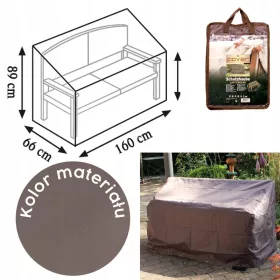   Schutzhülle für 3-Sitzer-Gartenbank in Taupe - Witterungsbeständig und Stilvoll