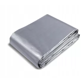 Silberne Abdeckplane 120 g/m², Größe 5x8 m mit UV-Schutz