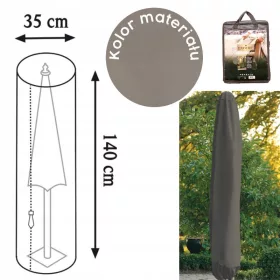   Hochwertige Schutzhülle für Gartenmöbel in Taupe, UV-beständig und wasserdicht