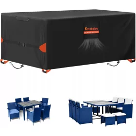   Wasserfeste Abdeckung für Gartenmöbel (Tisch und Stühle) - XL, mit UV-Schutz