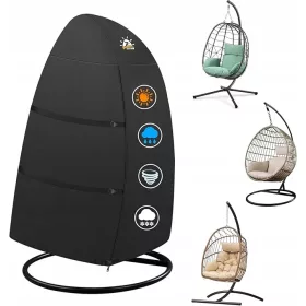   Wasserfeste, ganzjährige Schutzhülle für Hängesessel, EGG-Typ passend, 172 cm