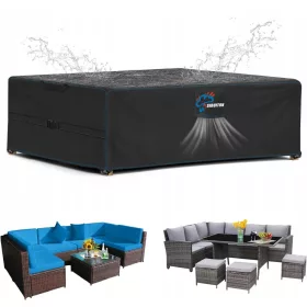   Wasserfeste Gartenmöbelabdeckung - Schutzhülle für Tische und Sofas, inkl. Tragetasche
