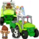  Fisher Price Little People Traktor, interaktives Spielzeug, 2 Figuren, JGX12