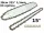  Führungsschiene 15'' 38 cm + 2x Sägekette für Husqvarna Kettensägen-Set