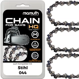  3x Kette 71cm 1,6mm 3,8" 92 TG für Stihl 044