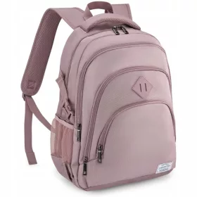   Zagatto ZG1008 rosa Laptop-Rucksack 17" – Damen-Schul- und Stadtrucksack A4, 4 Fächer
