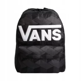   Vans Old Skool Class Drop VN000H4ZKOU1 Schwarz-Grauer Rucksack – City-Rucksack mit Getränketasche
