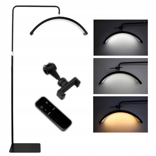 Kosmetiklampe mit 40-W-LED-Bogenlampe für Wimpernverlängerungen und Tätowierungen, Schwarz