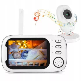    DIGITALES DRAHTLOSES BABYMONITOR: 2-WEGE-GEGENSPRECHUNG TEMPERATUR