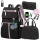 Schulrucksack 7 in 1 USB mit Federmäppchen und Lunchbox – großer Jugendrucksack 37 l für einen 15,6-Zoll-Laptop