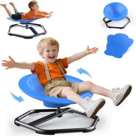   Terramus 2in1 Sinneskarussell 360° – Balancestuhl für Kinder für Koordination und aktives Spielen