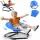 Terramus 2in1 Sinneskarussell 360° – Balancestuhl für Kinder für Koordination und aktives Spielen