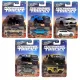 Hot Wheels Silver Series Performance Trucks Set mit 5 Autos – Chevrolet Silverado, RAM 1500, Jeep Trackhawk, Ford Ranger Raptor, Bronco R