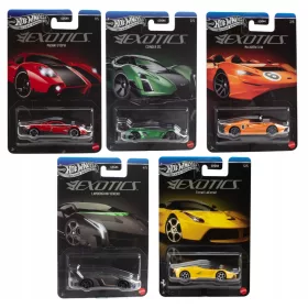   Hot Wheels Silver Series Exotics GDG44 Set mit 5 Metallautos – Pagani Utopia, Czinger 21C, McLaren Elva, Lamborghini Veneno, Ferrari LaFerrari