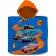 Hot Wheels HW00013 Baumwoll-Badeponcho für Kinder 60 x 120 cm – Strandtuch mit Kapuze