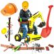  MEGAGROßER JEDZIK-BAGGER + WERKZEUGGÜRTEL + HELM