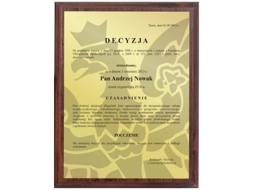  * EIN GESCHENK EINES DIPLOMS FÜR EINEN ZUKÜNFTIGEN RUHESTAND