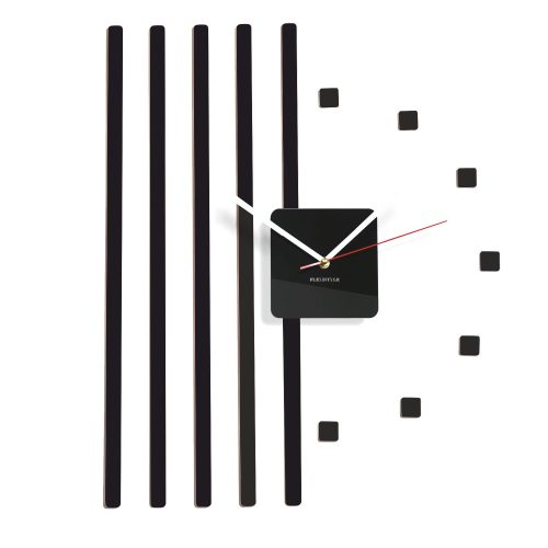 Uhr für zu Hause FLEXISTYLE Wanduhr beige, weiß, schwarz, Brauntöne, Rottöne, Lilatöne, Blautöne, Rosatöne, Grautöne, Grüntöne, Gelbtöne, mehrfarbig 58cm