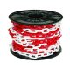 Perel SCR8R Kunststoffkette weiß und rot 25 m x 8 mm