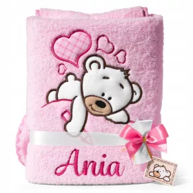  ! Langhaarige STICKEREI-Decke mit NAMEN und BILD