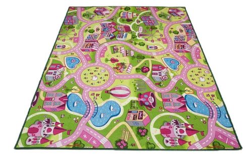  TEPPICH 150X200 TEPPICHE FÜR KINDER, BAUERNHOF, STADT, STRASSEN