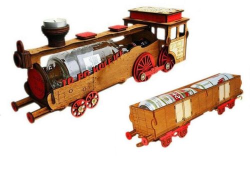  ZUG FÜR EINE FLASCHE + WAGEN GEBURTSTAG GESCHENK 18 30 40