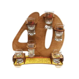    Ständer mit Brille zum 40. Geburtstag als Geschenk zum 40. Geburtstag