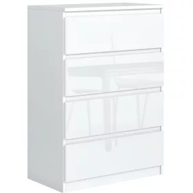    Meble Masztalerz POLA Kommode 70 x 39 x 102 cm weiß glänzend