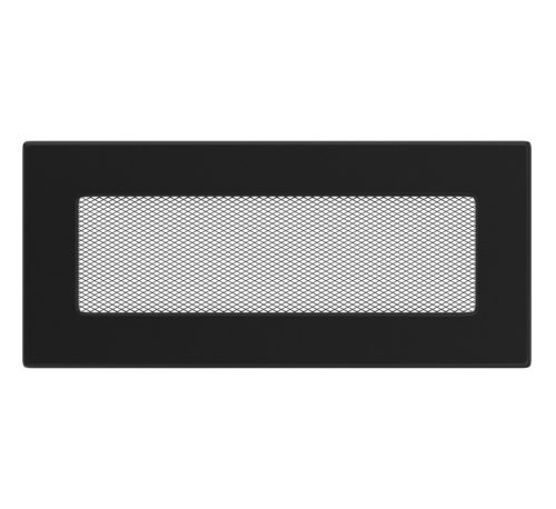 Lackiertes Lüftungsgitter. Gitter 11x24 cm, schwarz