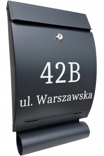 Euro-Briefkasten, mit Metal-Bud-Magazin, Brauntöne