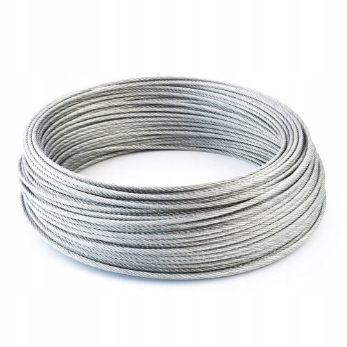 8 mm verzinktes Stahlseil 50 m