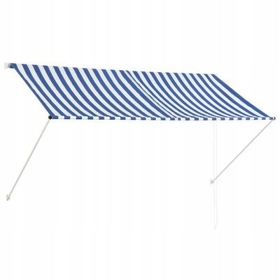 Balkon- und Terrassenmarkise 200 x 200 cm in Blautönen