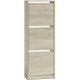  TopEshop Schuhschrank 49 x 136 x 28 cm Sonoma-Eiche