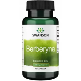   Swanson Berberin 400 mg – Natürlicher Alkaloid für Herz-Kreislauf und Cholesterinspiegel, 60 Kapseln