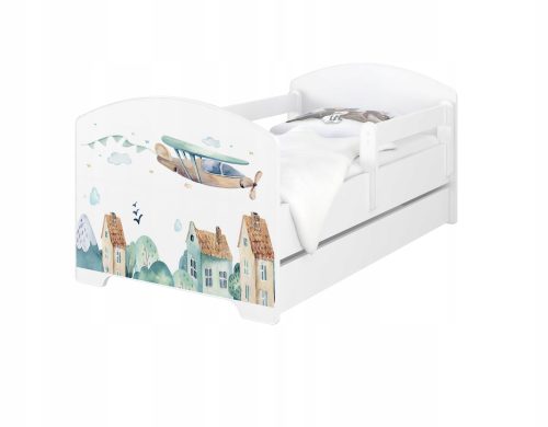  OSKAR BABY BOO Bett 140X70 Matratze + Schubladenmuster