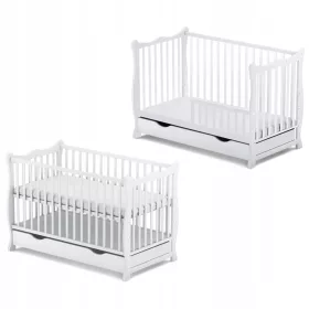  Bobas Julia Deluxe Holzbett, 60 x 120 cm, weiß