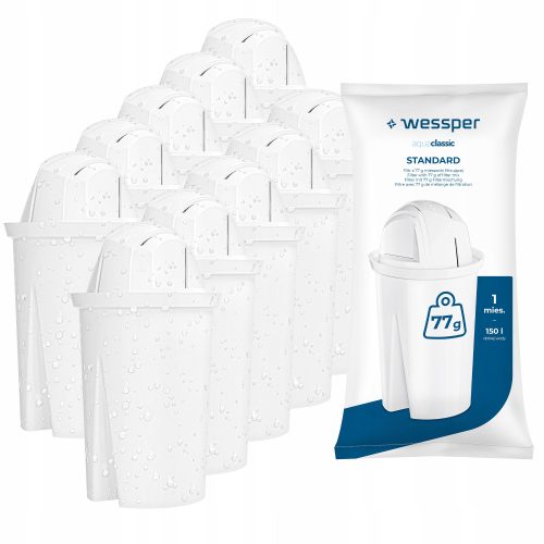  Filtereinsatz für die Wessper aquaclassic STANDARD Kanne 10 Stk.