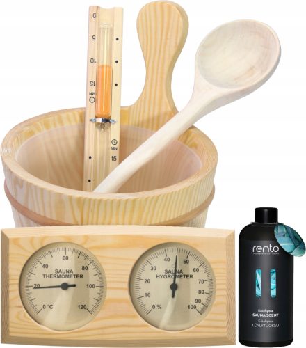 Saunen und Zubehör KIEFEREIMER FÜR SAUNA 4L CEBER EIMER MIT EINSATZ + 4 weitere Produkte